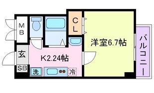 ラフォンテ三宮旭の物件間取画像